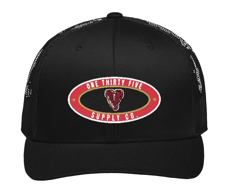 T-Bone Badge flat-bill trucker